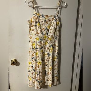 NWT Fit & Flare Tie-Strap Linen-Blend Mini Dress for Women